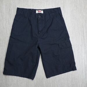 Levis Boys Black Cargo Shorts Size 18 Ripstop 29x11 Skate Wear